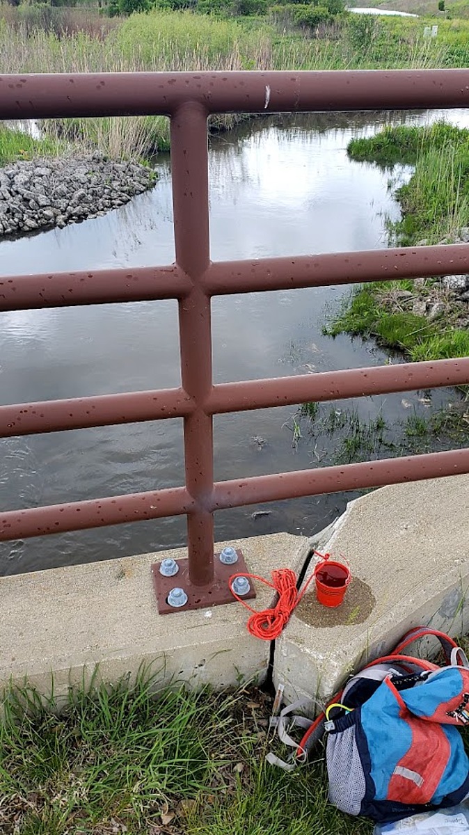 Water Quality Testing Data for Lies Road Crossing of Kline Creek, Kline